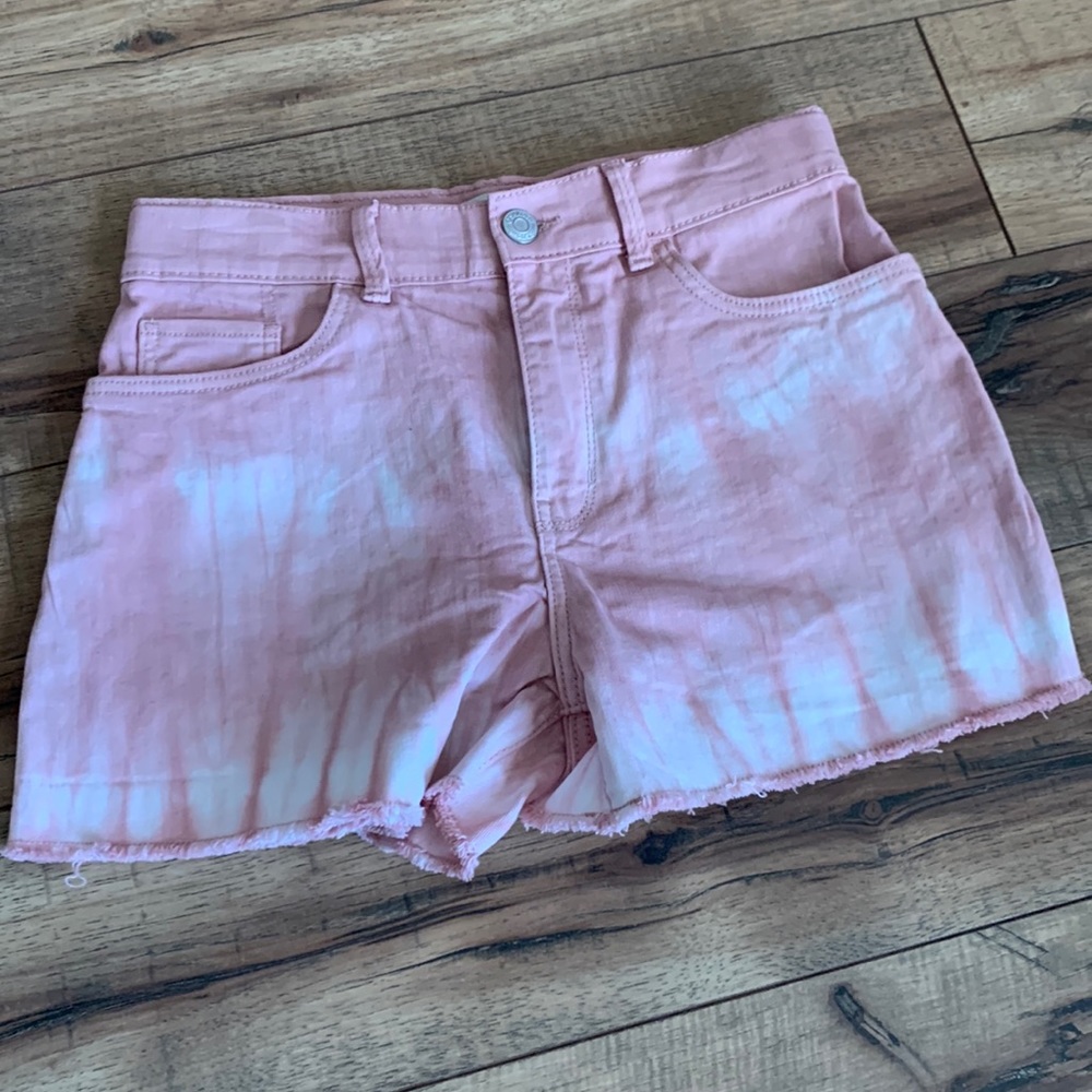 Oshkosh pink tye dye cut off shorts NWOT